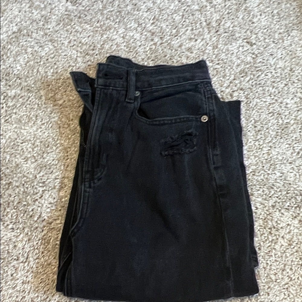 American Eagle Outfitters High Rise Dark Straight Leg Jeans